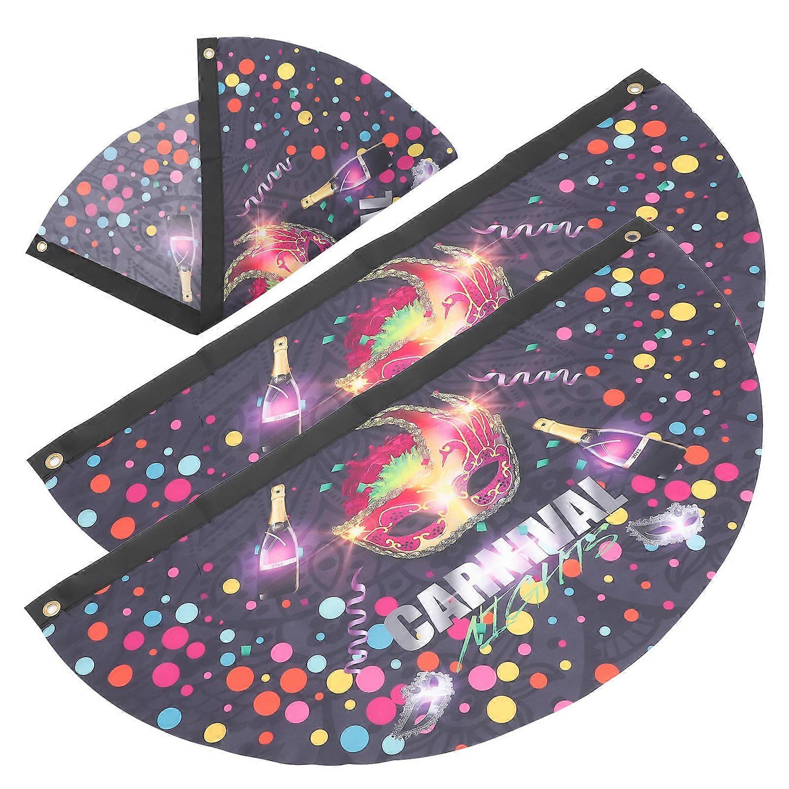 Carnival Theme Photo Backdrop 8 Pcs Flag Rectangular For Carnival Party Decoration Suitable For All Occasions