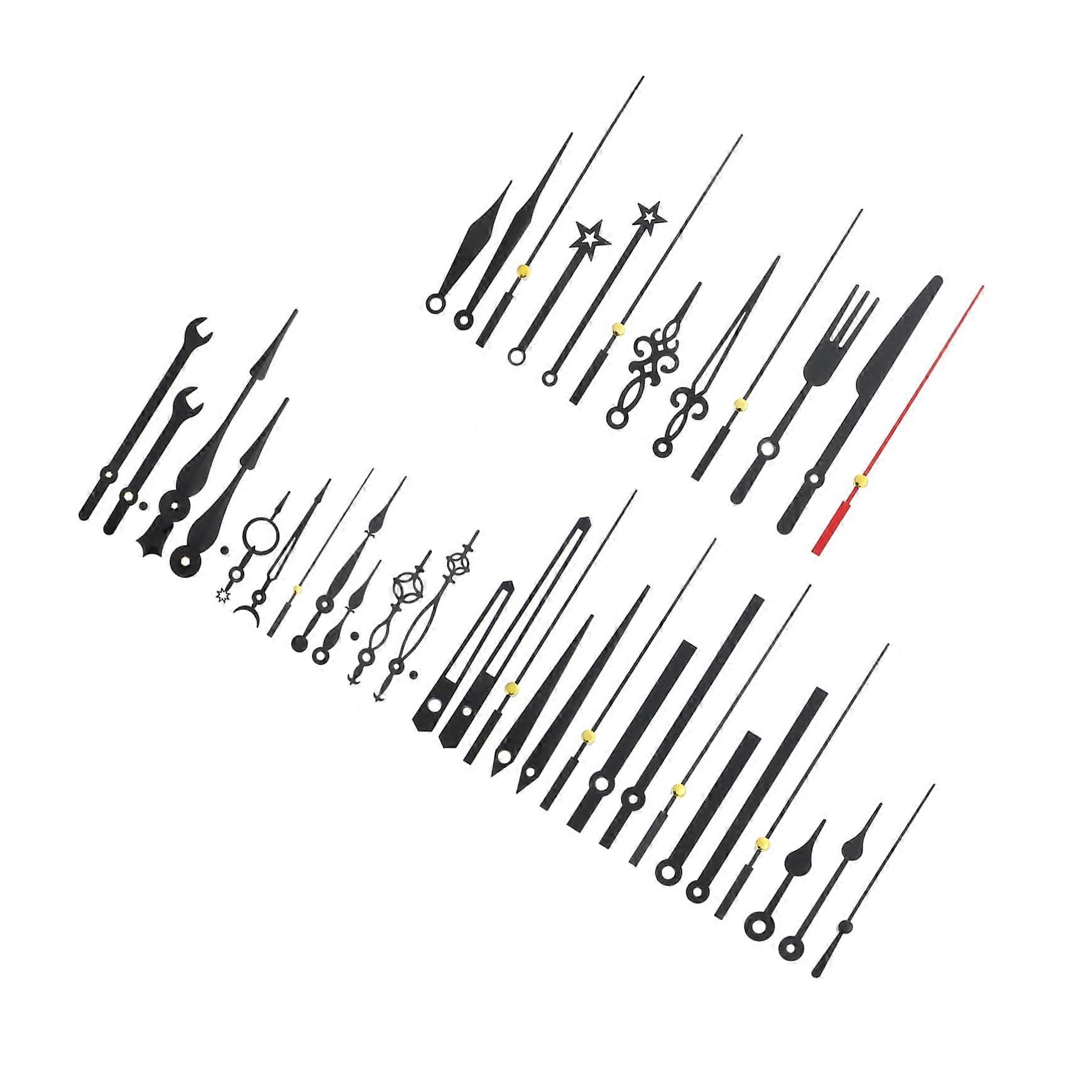 14 Sets Quartz Clock Movement Kit Silent NonTicking Long Shaft Hands for DIY Clock