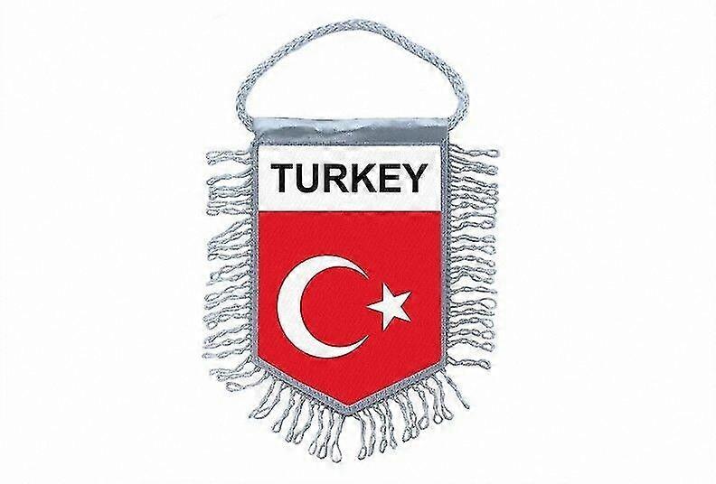 Mini Flag Car Decoration Turkey Turquoise Theme