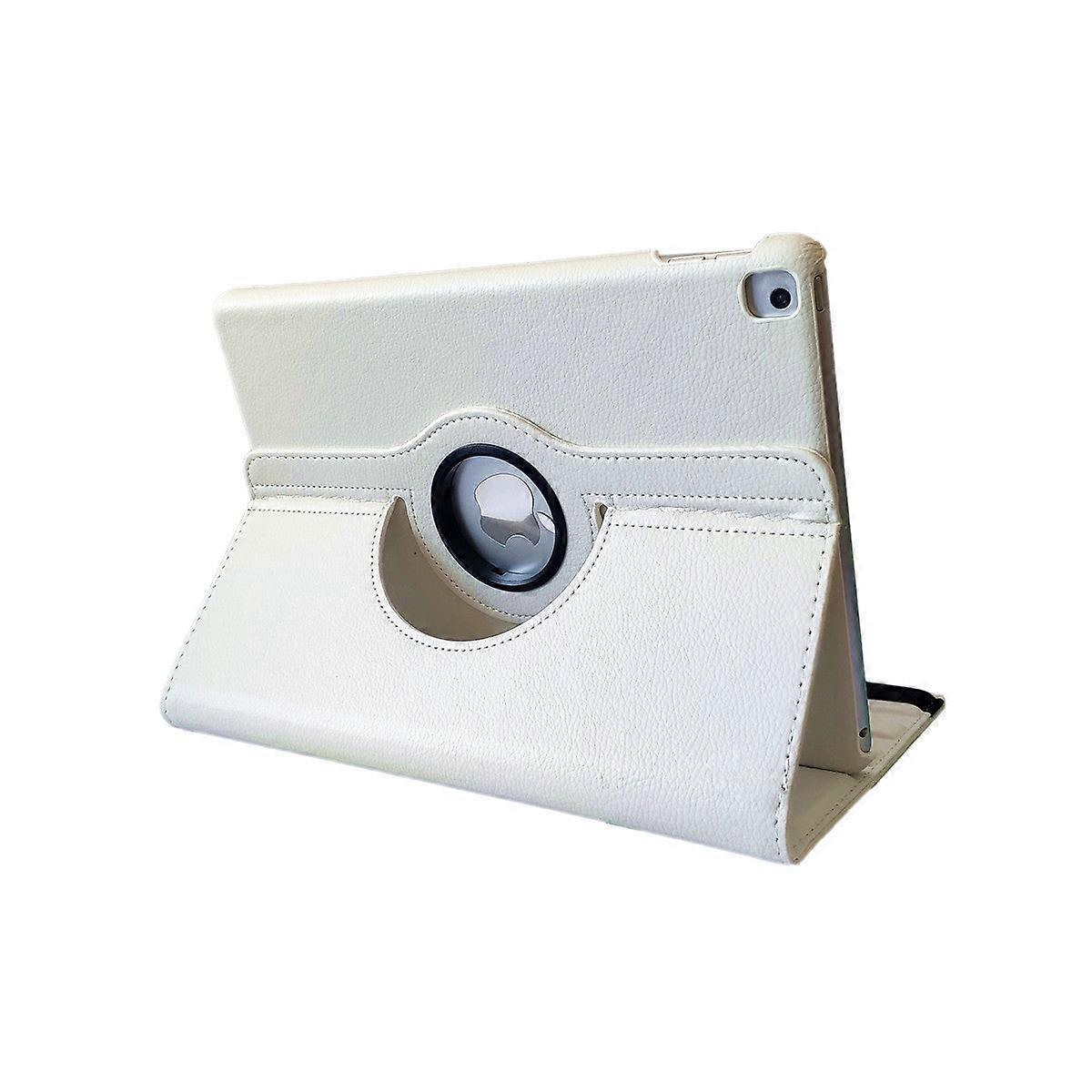 Stylish Case For Ipad 2020 8 10.2" White 9" Litchi Texture Rotating Leather No1311