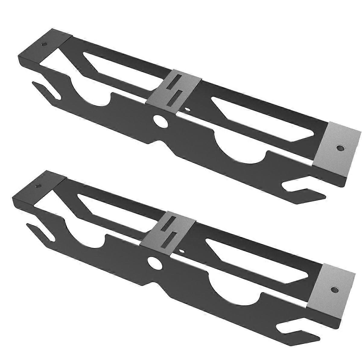 Angle Grinder Holder 2 Bay Power Tool Storage Rack with Cord Hanger, Heavy Duty Wall Mounted Stand