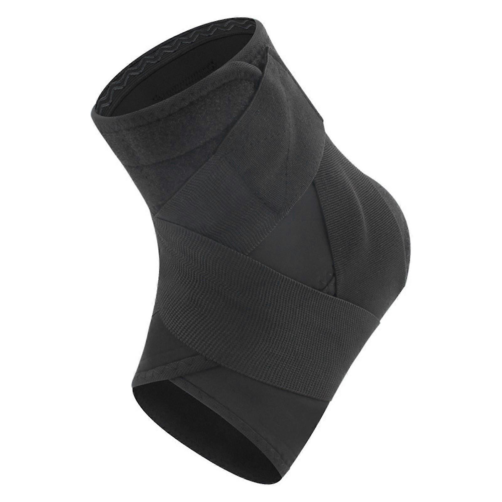 1Pc High-Elastic Ankle Wrap Ankle Brace Support with Fastener Tape Soft Breathable Adjustable Compression Ankle Sleeve