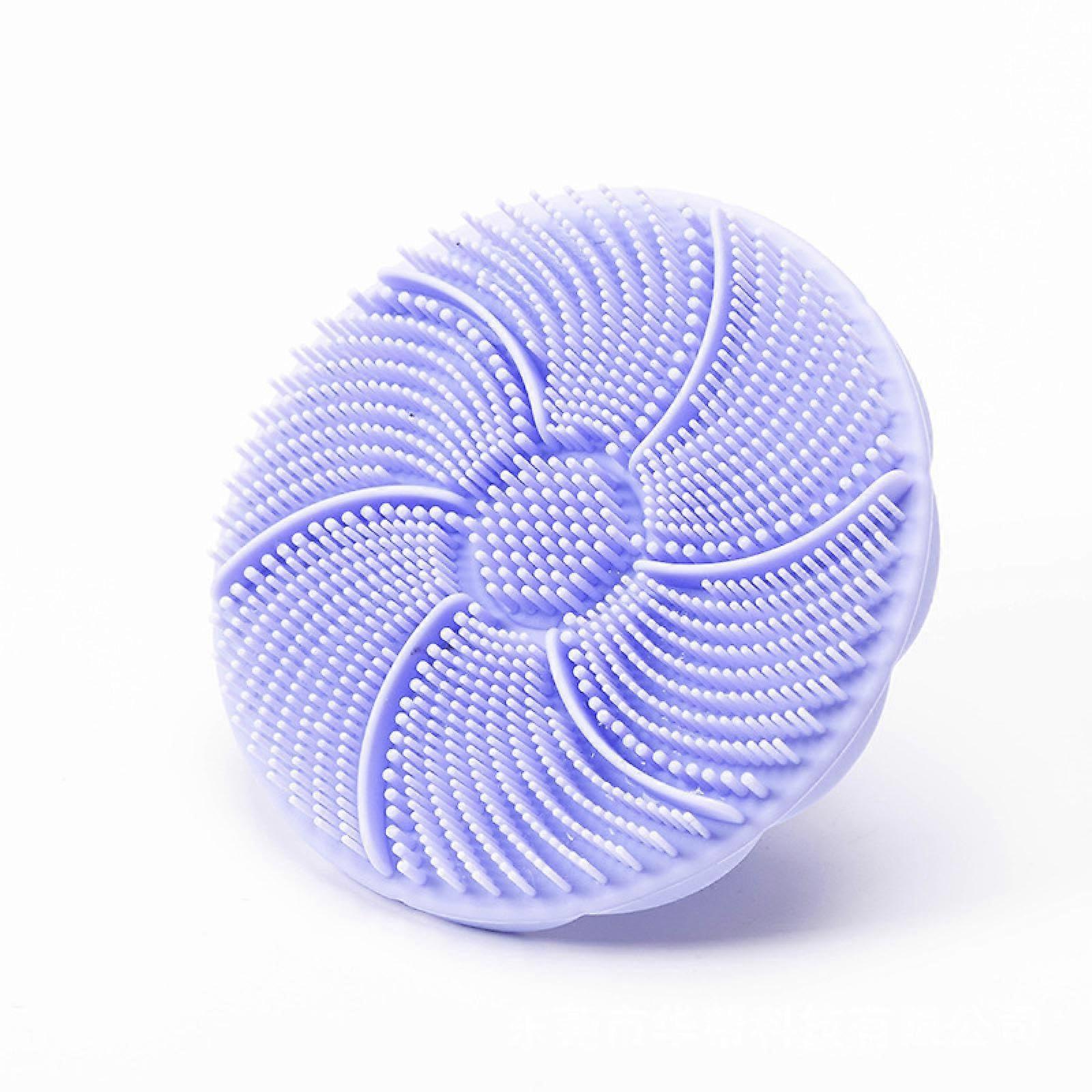 Silicone Cleaning Brush with Flexible Corner Reach, Scratch, MoldResistant, Purple