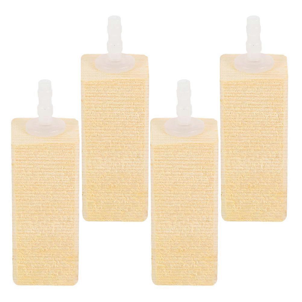 Wooden Aquarium Air Stone Bubble Diffuser for Fish Tank 4Pcs Accessory
