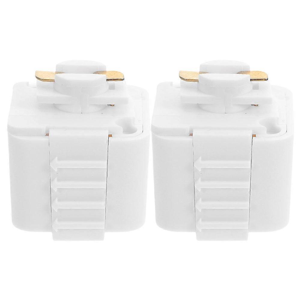 2Pcs LED Track Light Adapter Socket for Rail Connector Function Lighting