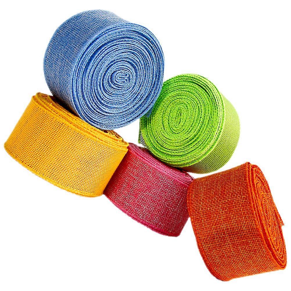 Craft Gift Bowknot Ribbon for Gift Wrapping 5 Rolls