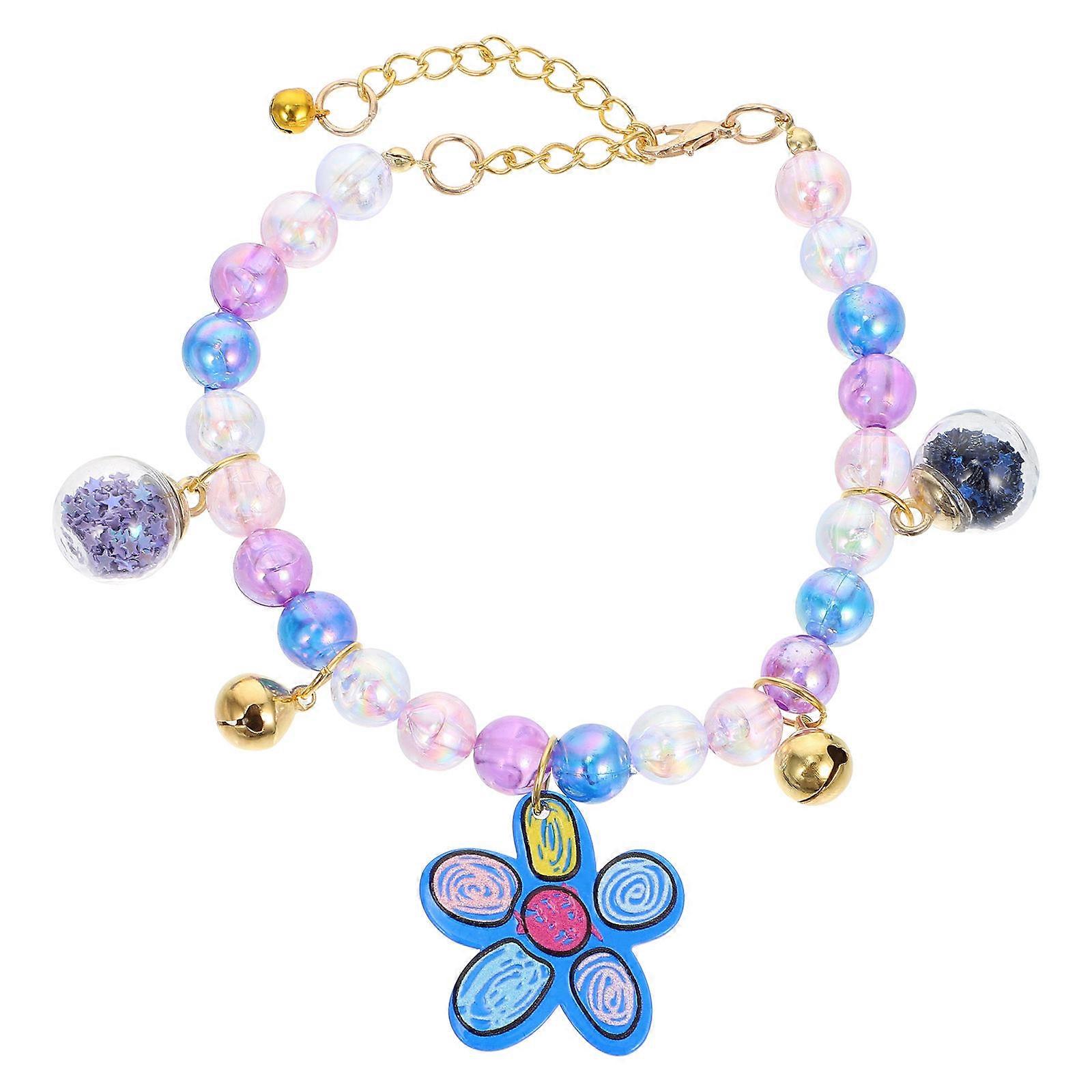 Adjustable Pet Collar Decorative Collar for Pet Use in Blue