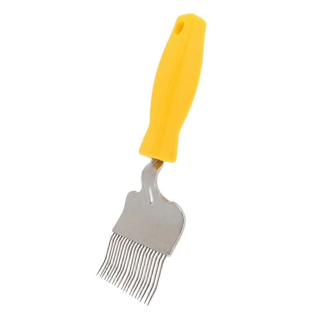 Stainless Steel Honey Uncapping Fork Scraper Tool for Beekeeping with Durable Plastic Handle