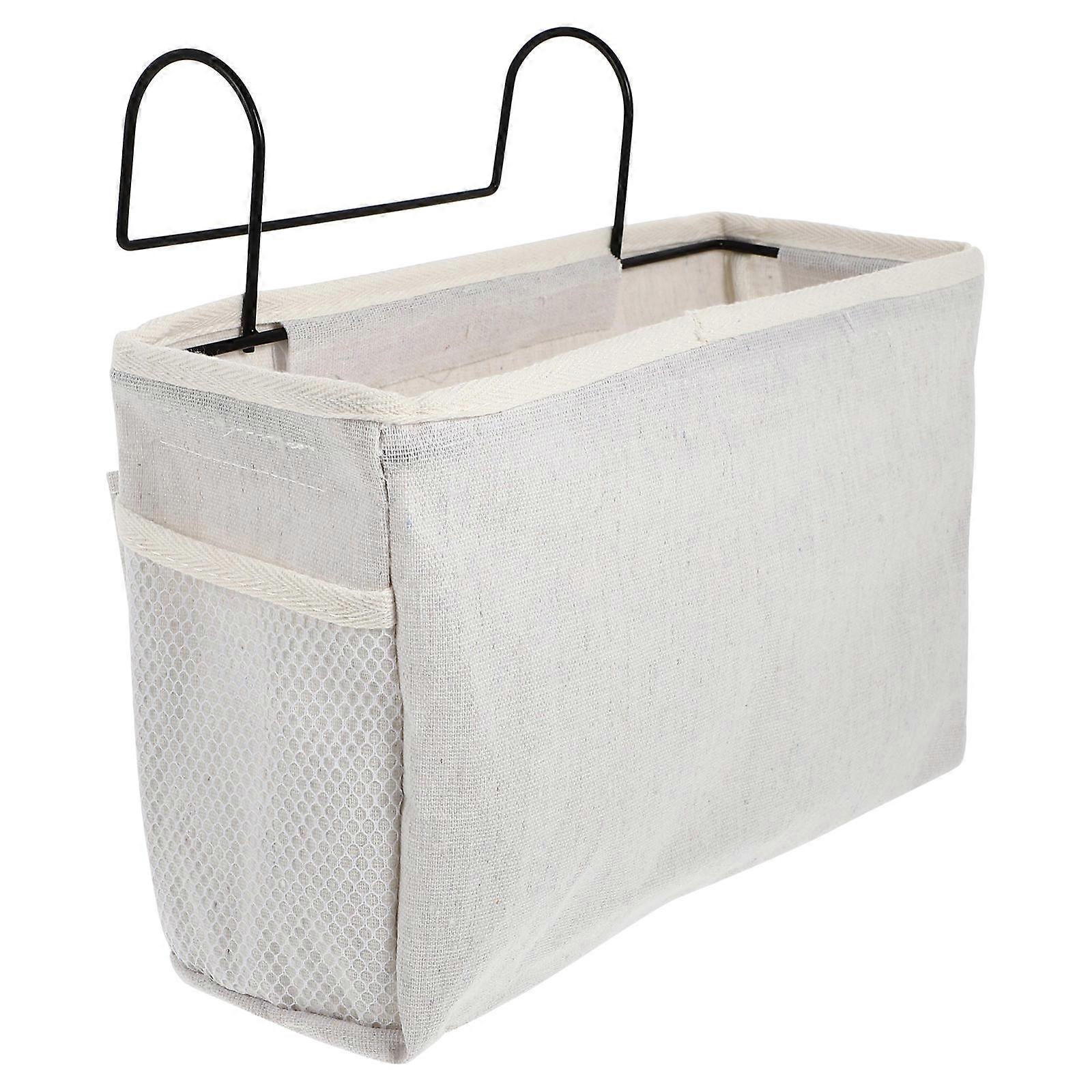 Bed Hanging Basket for Dorm Storage Organizer 1Pcs Canvas Frame