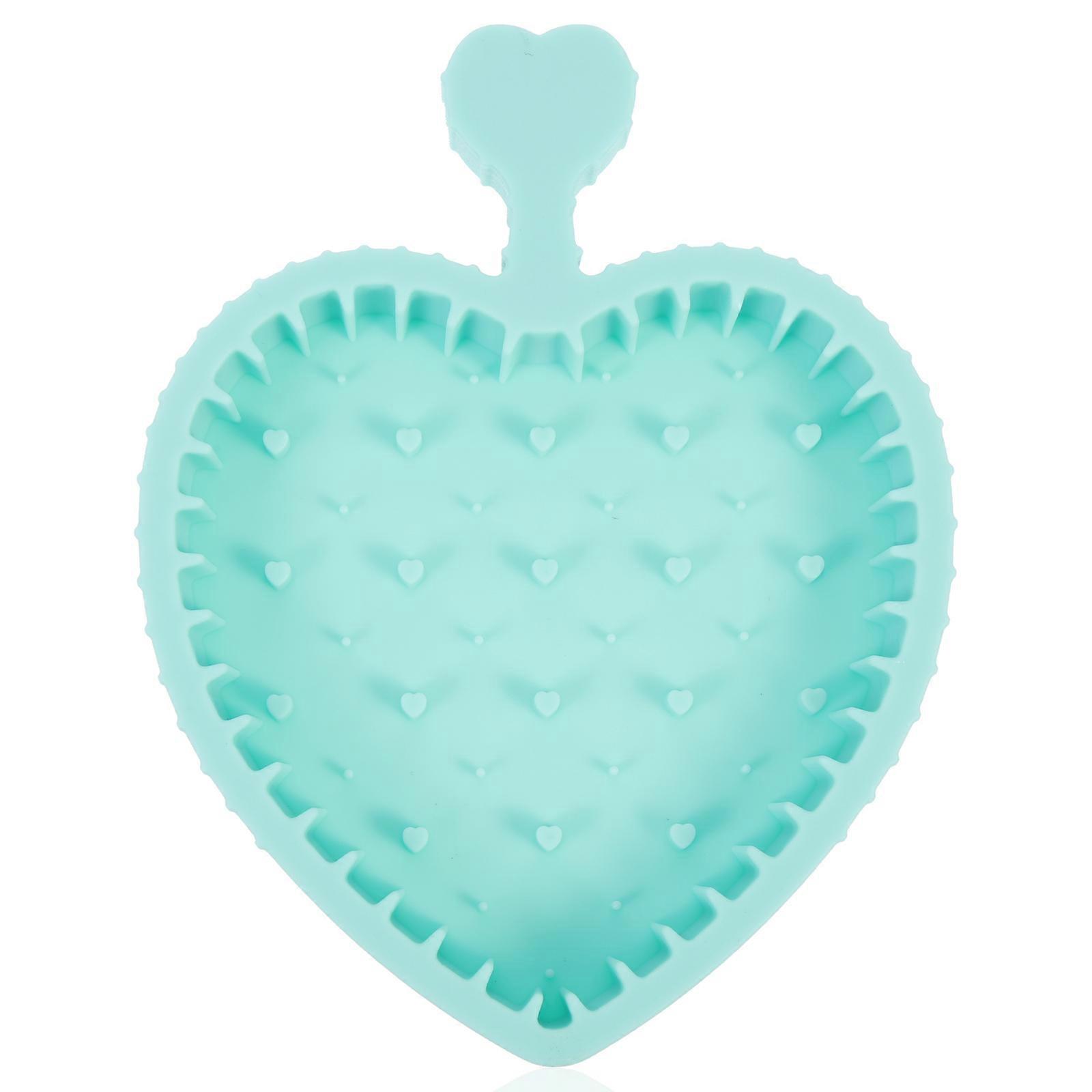 Silicone Makeup Brush Cleaning Mat for Makeup Cleaning Tools Light Green