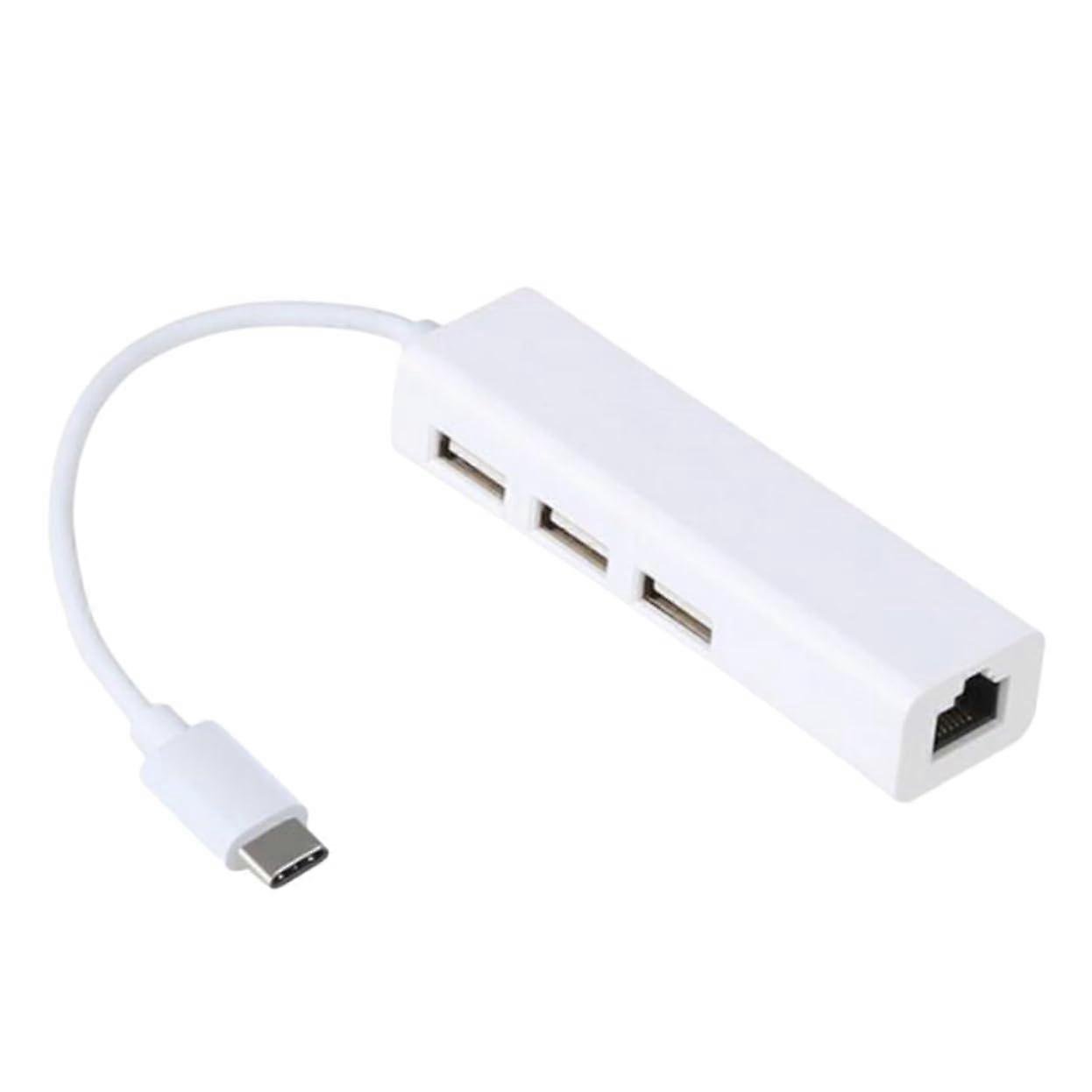 USB C Ethernet Adapter with Hub, Stable Wired Connection, Fast Data Transfer for Gamepad, SSD