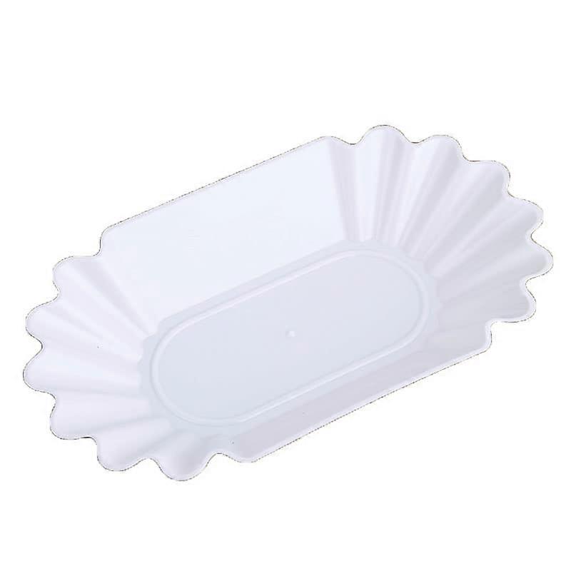 Reusable Coffee Bean Display Tray for Home Kitchen Storage and Tasting  White Plastic Plate