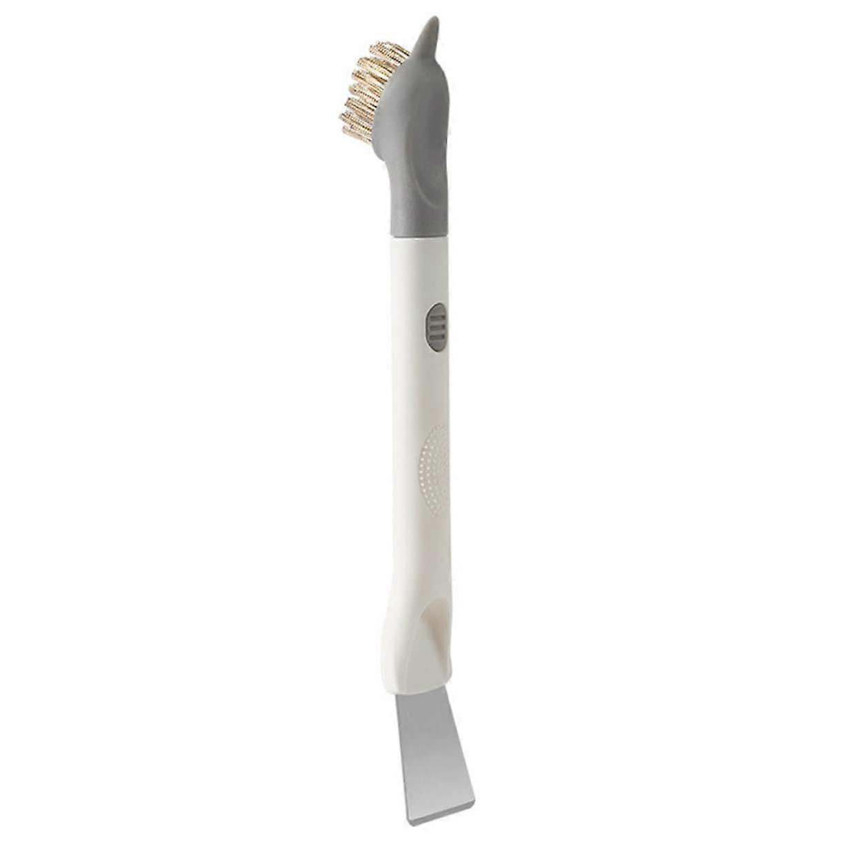 Kitchen Cleaning Brush with Ergonomic Grip Handle for Deep Gap and MultiSurface Stove Scrubbing
