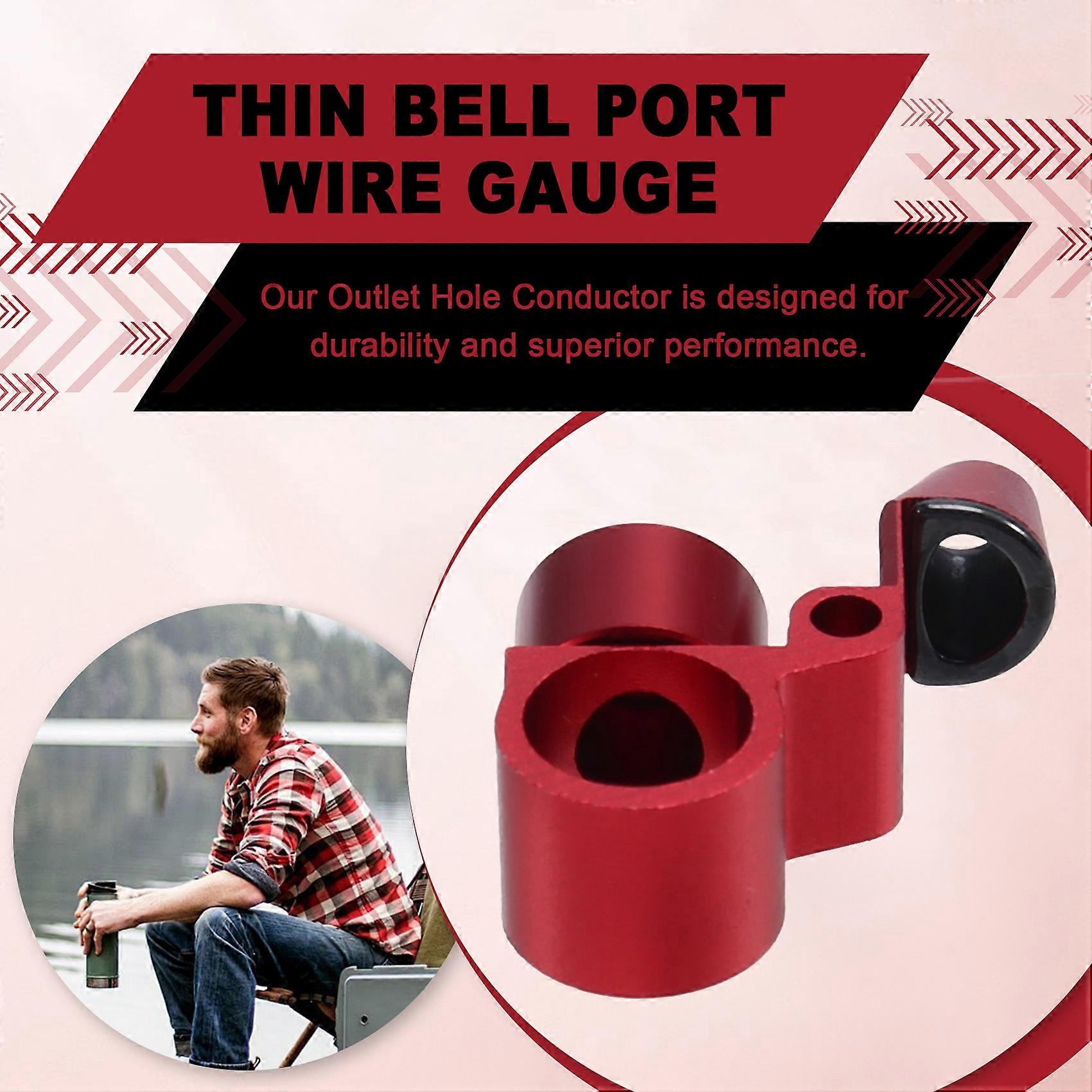 Lua Outlet Hole Conductor Lua Modification Accessories Thin Bell Port Wire Gauge Modification Accessories Red