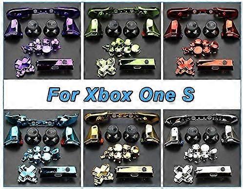 Chrome Green Button Set Full Dpad LB RB LT RT Replacement Kit Durable  for Xbox One Slim