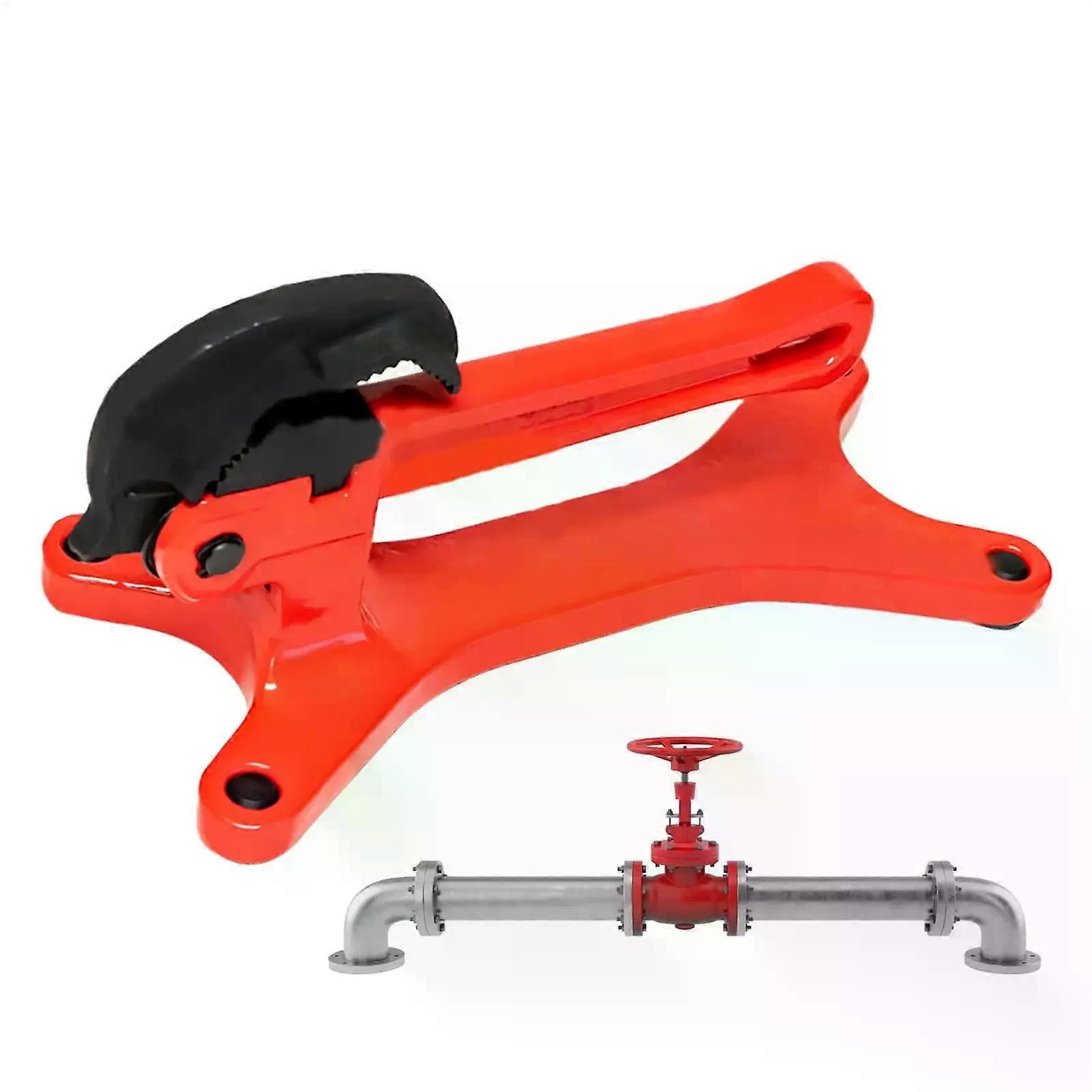 Manuel Pipe Clamps Pipeline Support Solid Base Spring Loaded Jaw s Gear For Valve Maintenance High Altitude Multifunctional Tool