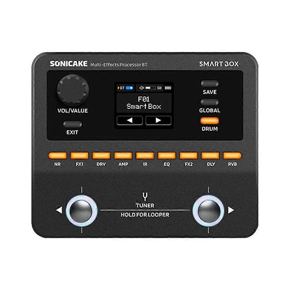 Sonicake Smartbox Digital Multi-Effects Processor Electric Guitar Effects Pedal,Bluetooth Bass, Drum Machine, Internal Recording