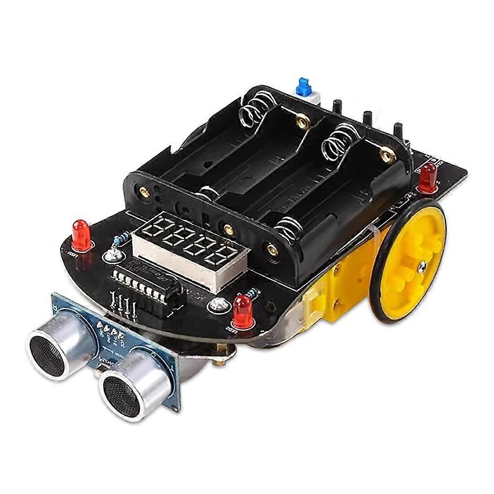 Ultrasonic Obstacle Avoidance Sensor DIY Robotics Kit for Smart Car with OmniDirectional Wheels