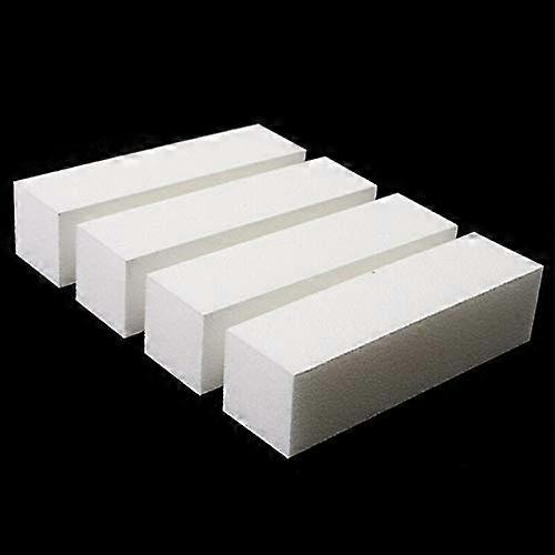 White Acrylic Nail Buffing Blocks 10pcs Professional Nail File Buffer Set for Manicure Pedicure