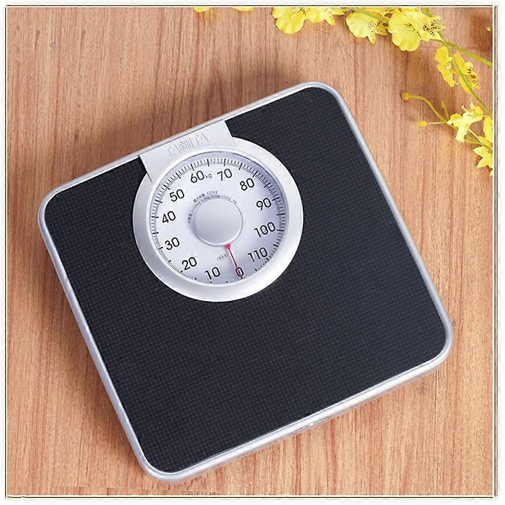 Mechanical Bathroom Scale 180kg Capacity with Oversized EasyRead Dial and AntiSlip Base Black