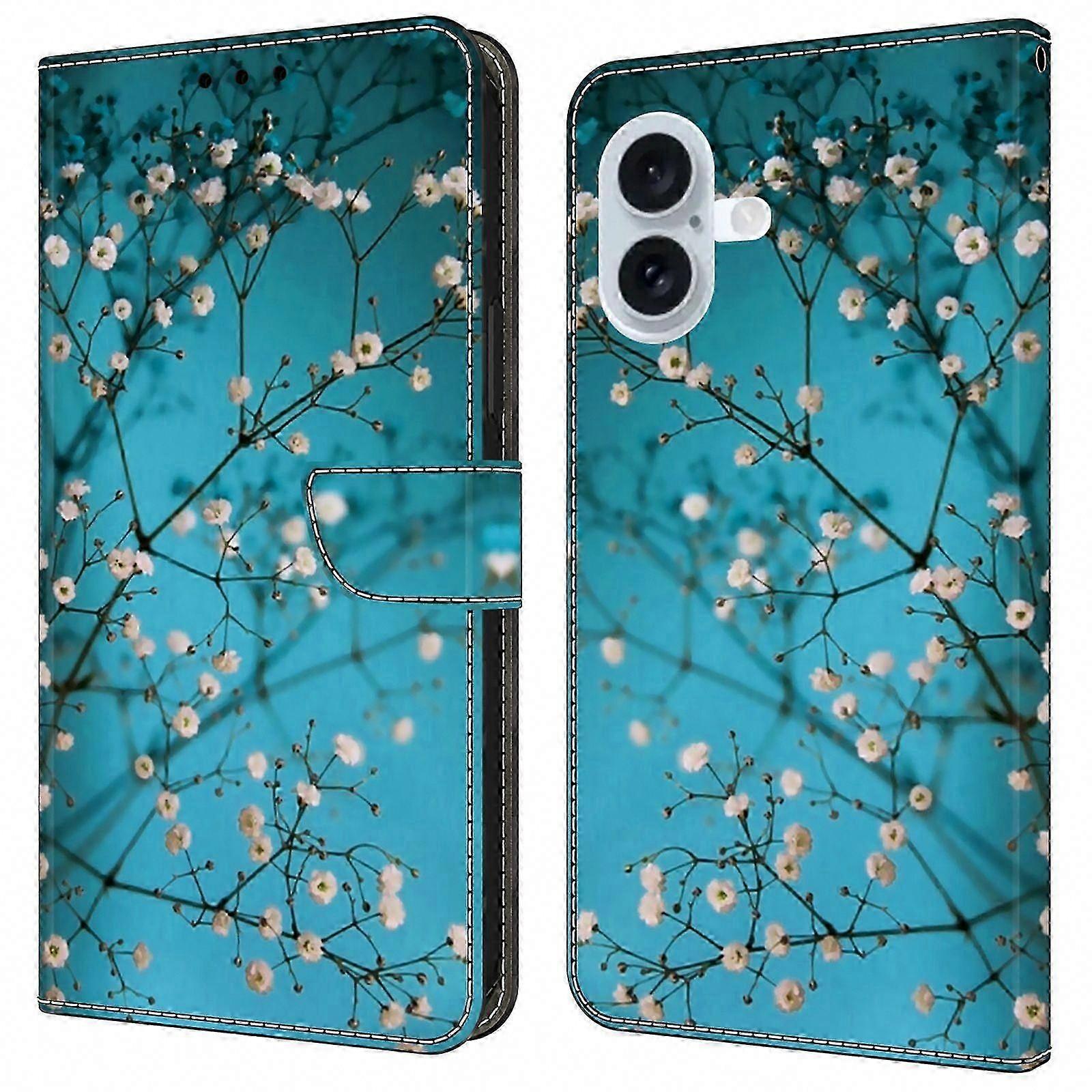 Patterned Protective Flip Case with TPU and PU Leather for 16 Cases
