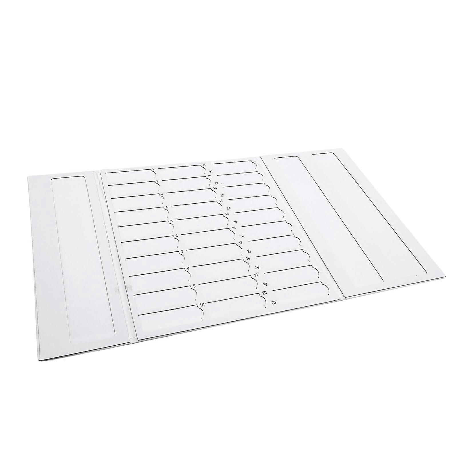 Microscope Slide Storage Tray 30 Slot Cardboard Holder for Efficient Slide Organization Labs