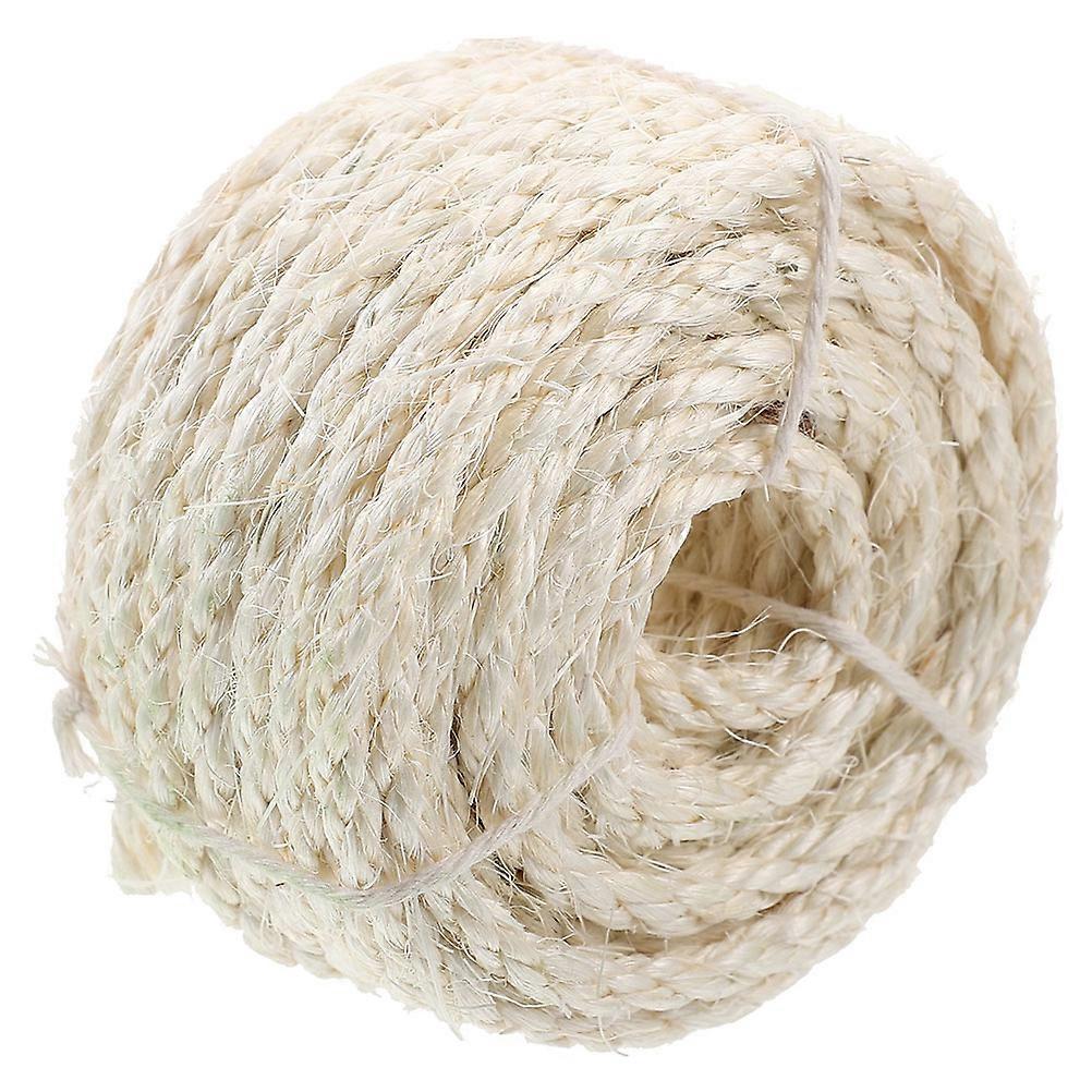 Beige Sisal Rope Cat Tree Rope for Cat Scratching Post 1 Roll