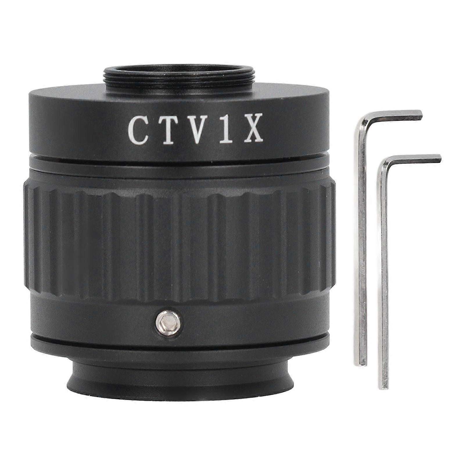 Microscope Camera Adapter with Adjustable Focus CTV Mount, 38mm Rotatable CMount for Microscopes