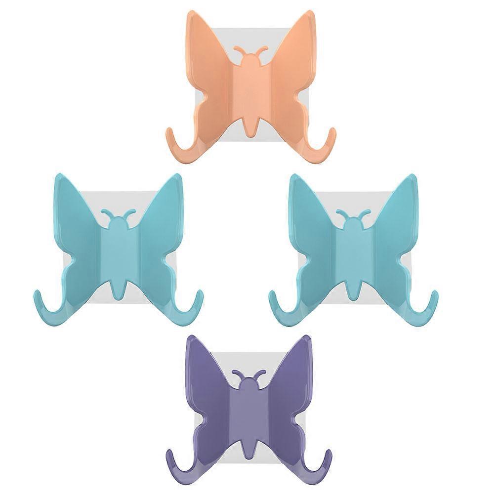 Wall Hanger Decorative Shower Hook for Kitchen and Bathroom 4Pcs