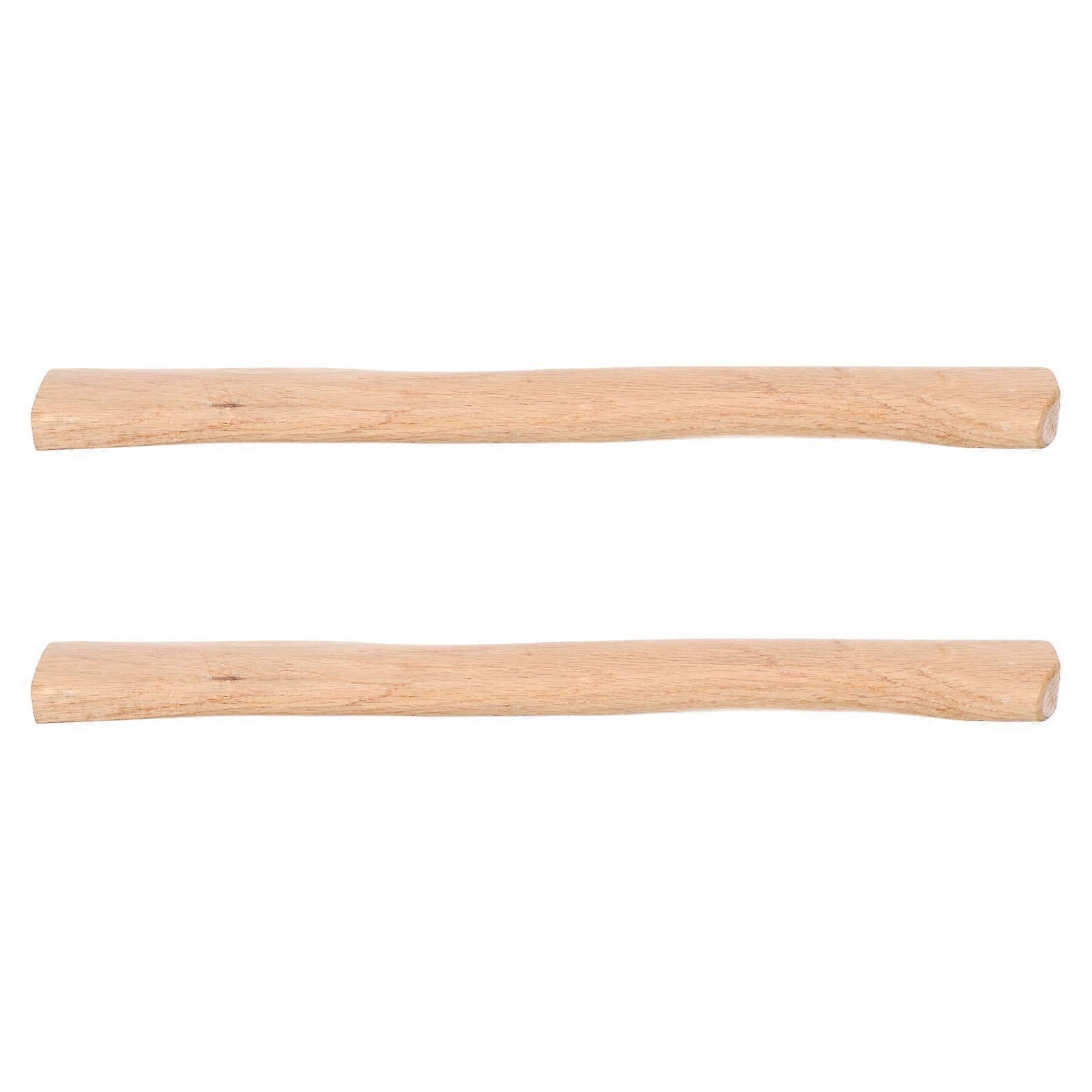 Replacement Handle For Hatchet 2Pcs Designed For Home Improvement Durable 40Cm Light Yellow Grip