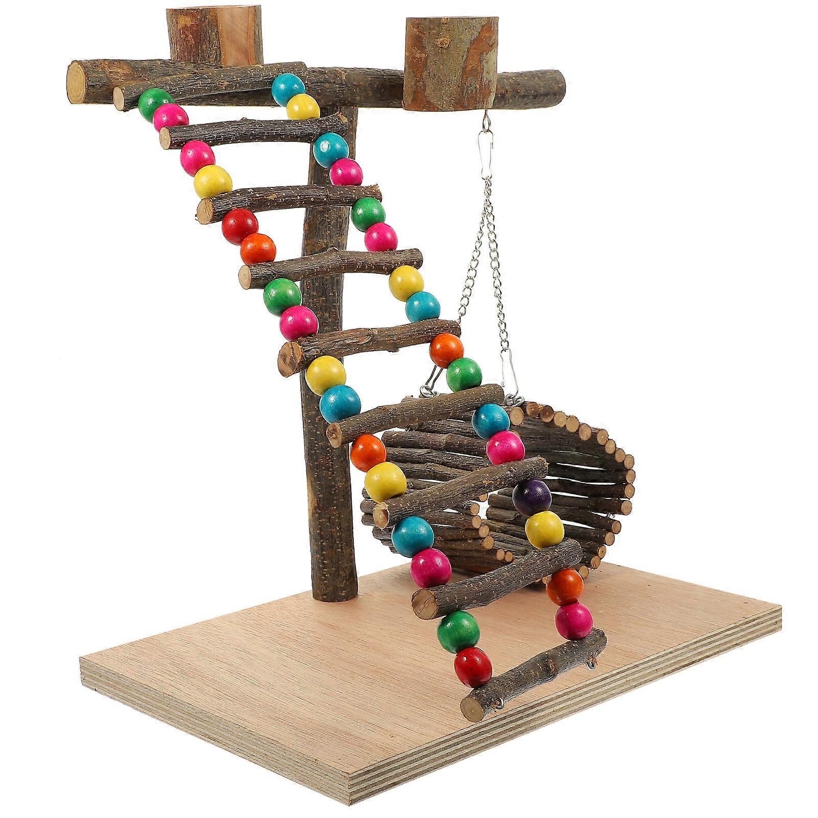 Parrot Accessory Perch for 1Set Wooden Desktop Training Stand