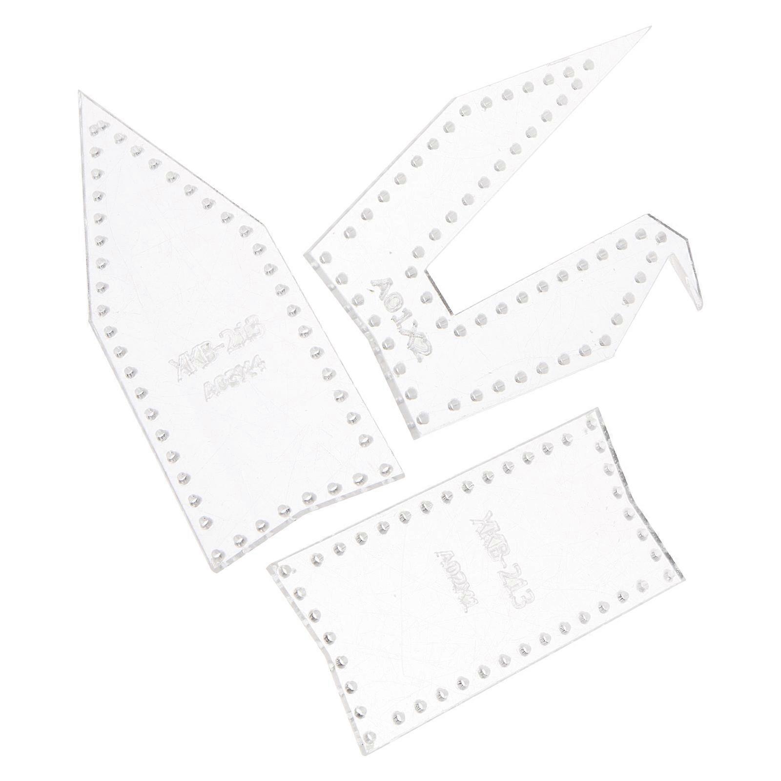 Acrylic Template Crane Mold for DIY Keychain Stencils 3Pcs Set