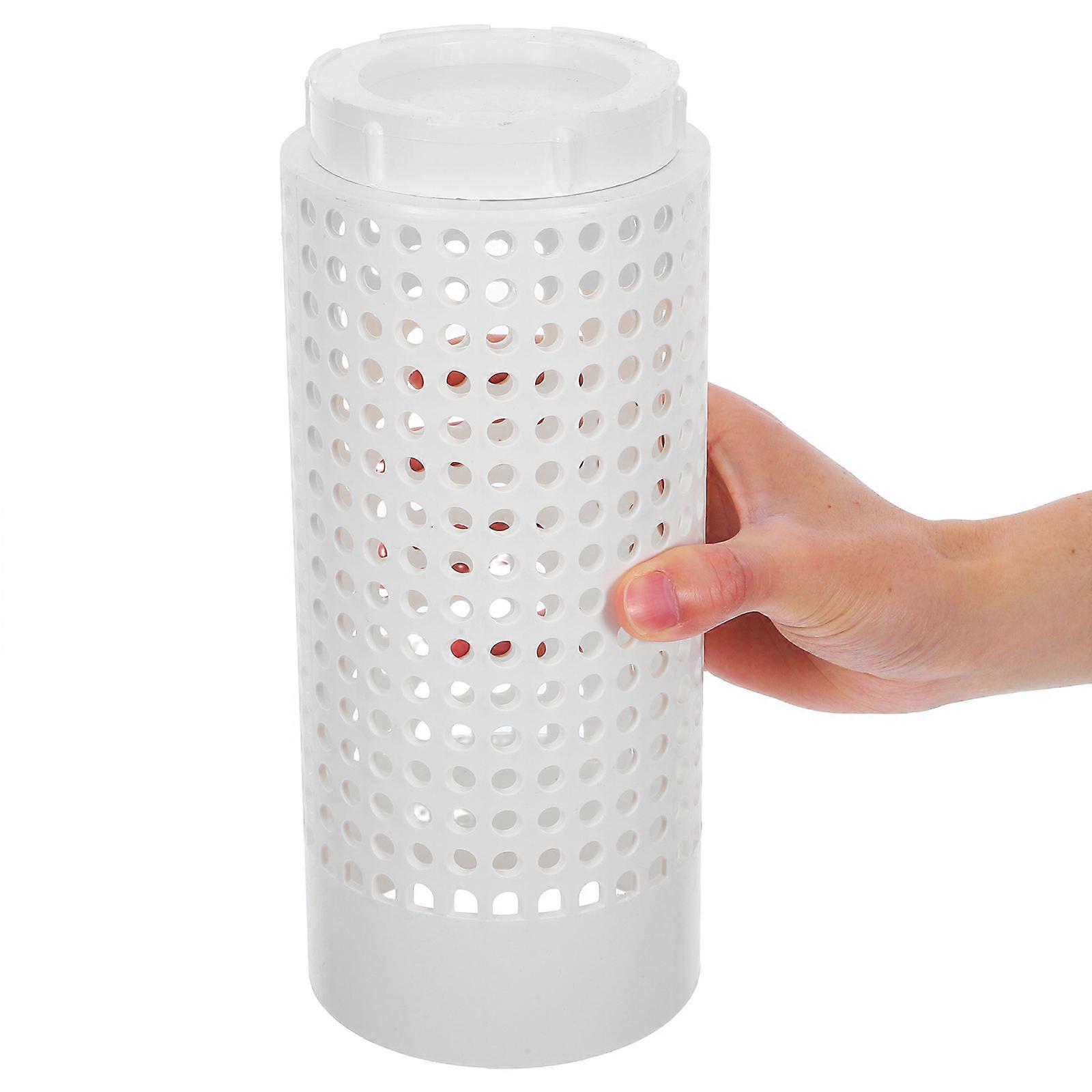 Drainage Filter Mesh for Home Use White PVC Downspout Outlet Filter Screen