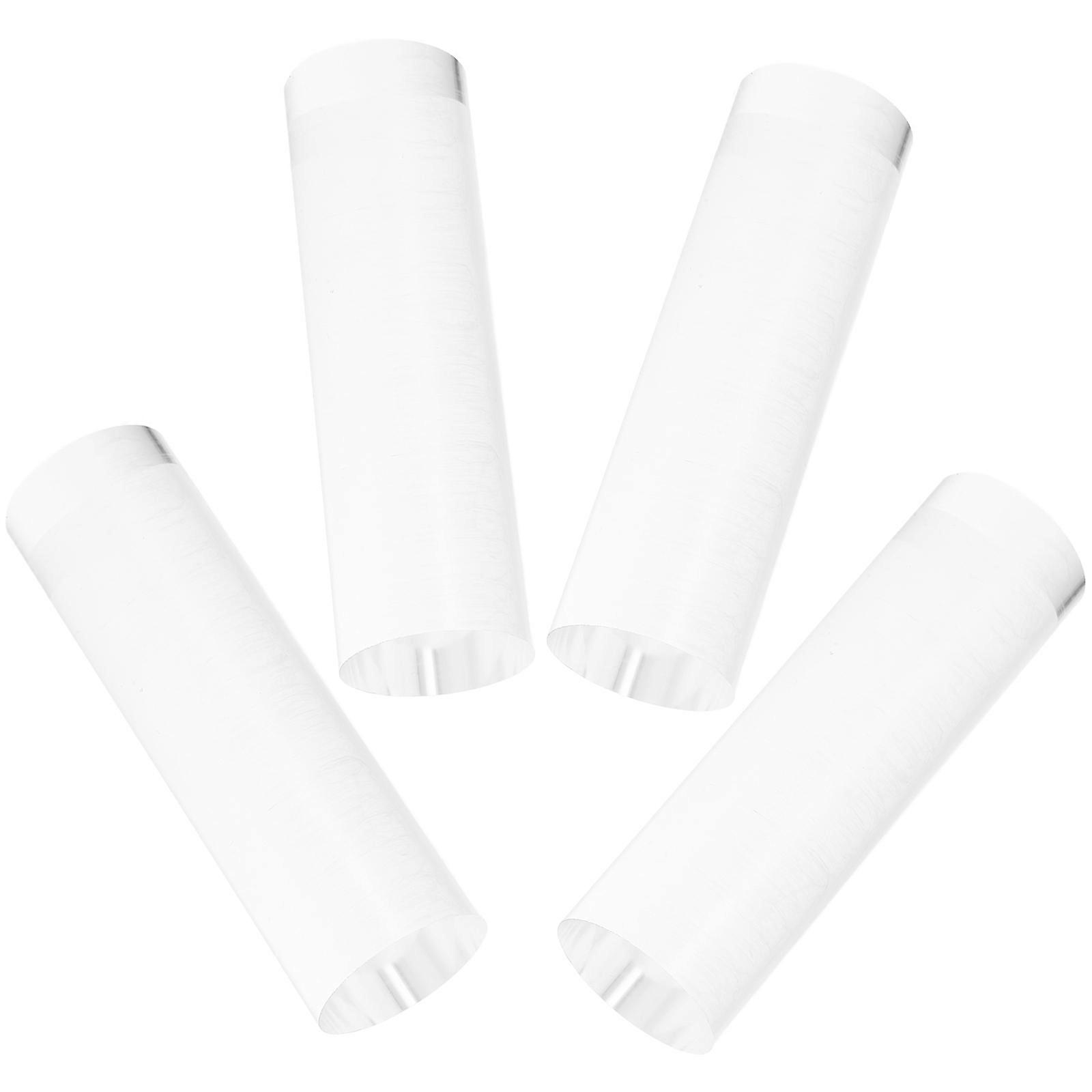 Acrylic Display Risers Display Base for Decor 4Pcs Transparent Solid Blocks