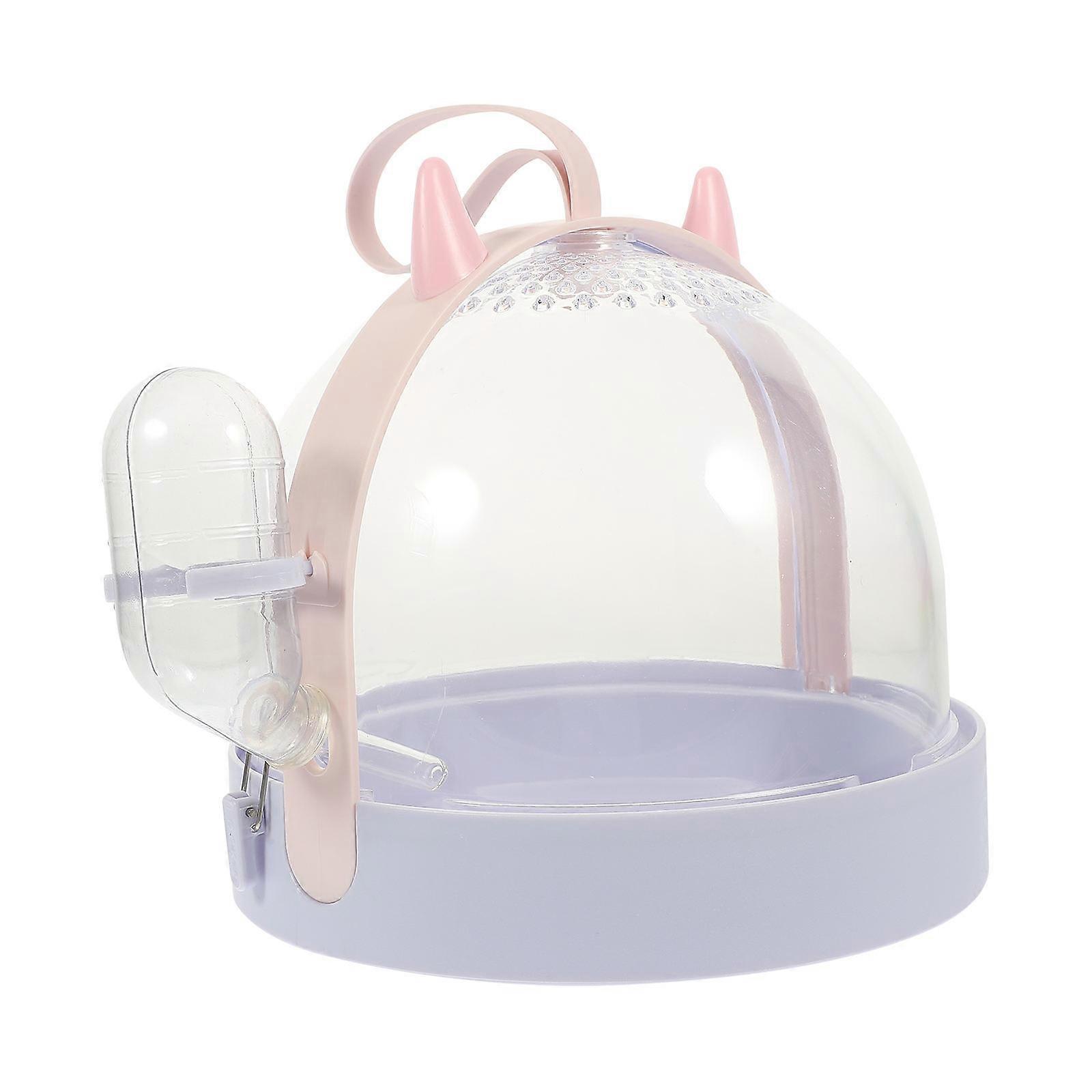 Portable Hamster Cage Durable Carrying Case for Outdoor Pets 2Pcs