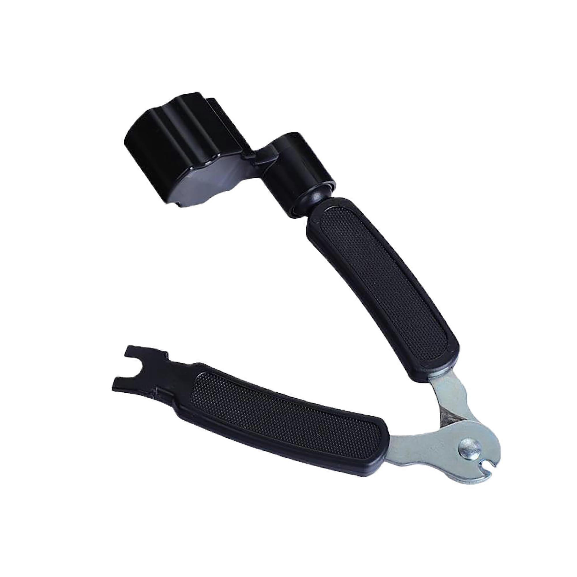 Gobelieve 3 in 1 Guitar String Winder Cutter and Bridge Pin Puller Tool for Fast String Changes (Black)