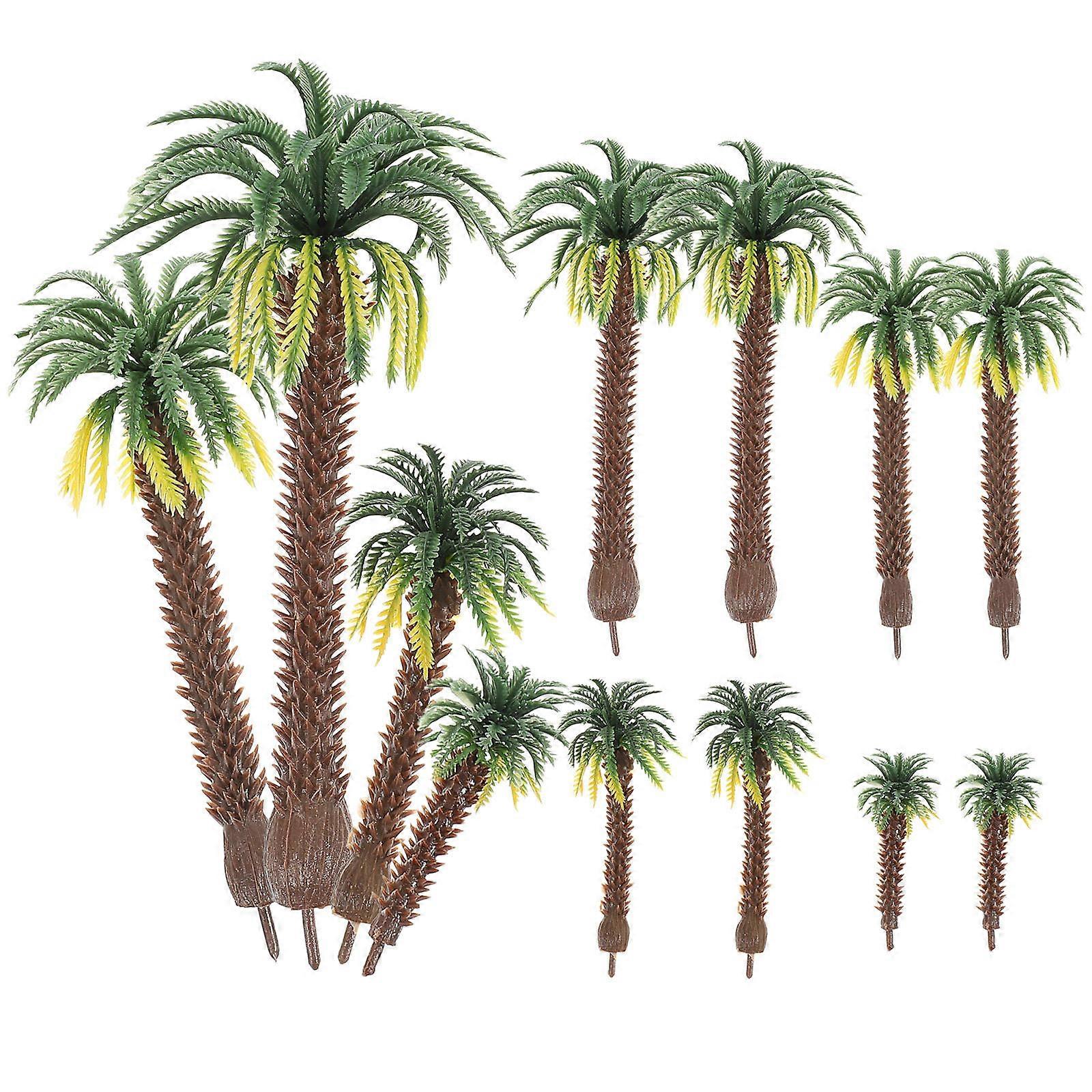 Miniature Trees Model for Train Scenery 36Pcs Artificial Green Trees
