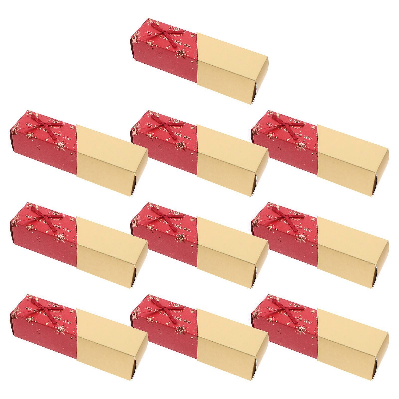 Multi Color Rectangular Chocolate Boxes for Gift Packaging 20Pcs with Bow