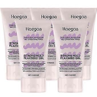 Curls Strong Hold Flaxseed Gel - Extra Strong Scrunch Gel for Defined Curls - Long-lasting Hold & Natural Shine - Suitable for Curly Method - Silicone