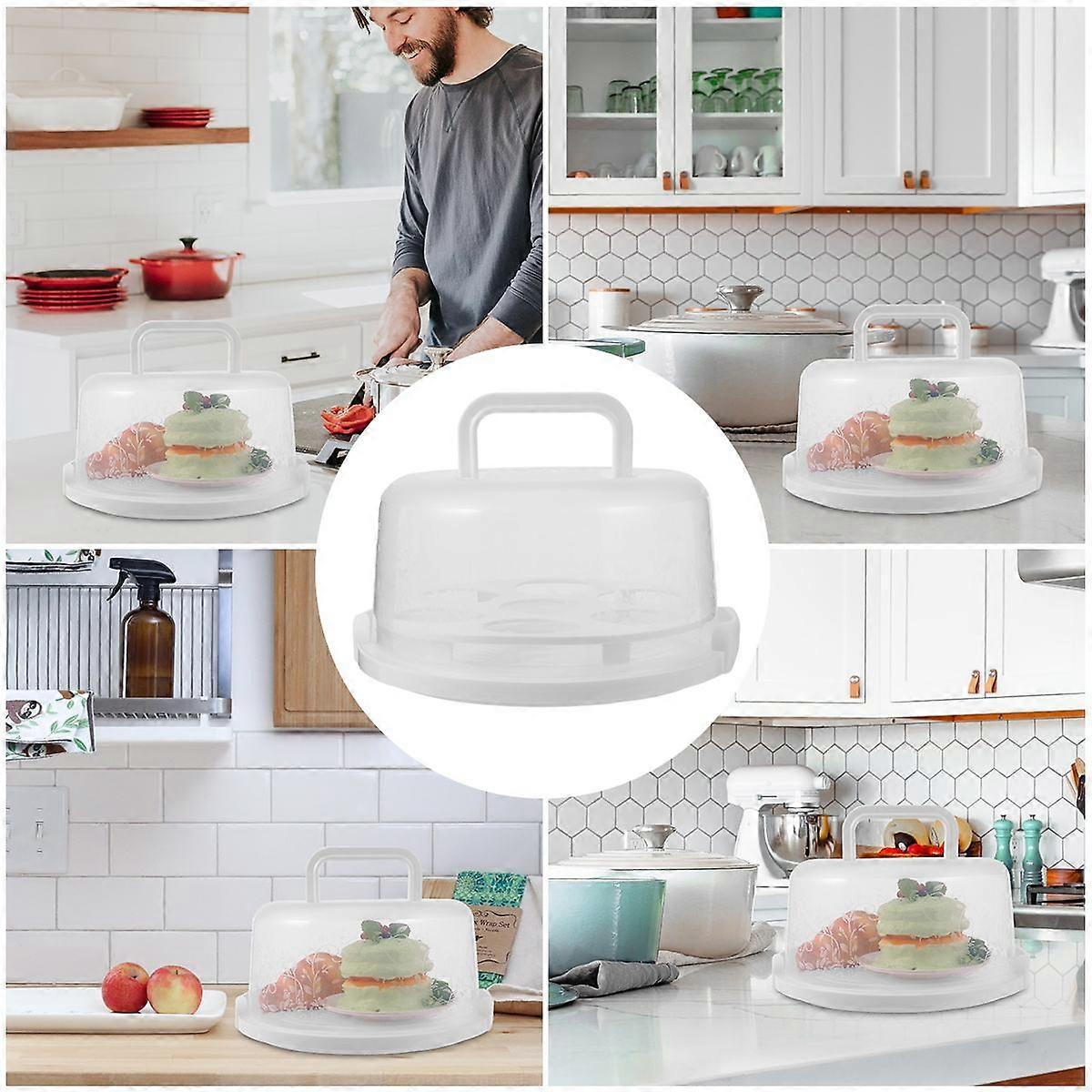 Transparent Cake Packaging Box for Packaging 1Pcs Handheld Portable White Cake Box