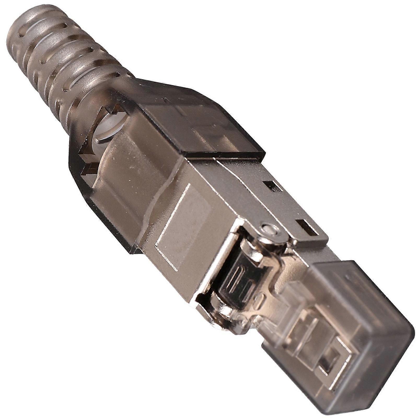 Ethernet Cable Modular Plug Network Connectivity Silver Stable Transmission 1Set