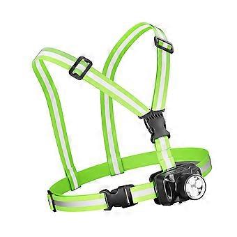 Oplaadbaar LED-hardloopvest met 90 graden flexibele lichtbundel voor wandelen en kamperen, meerkleurig