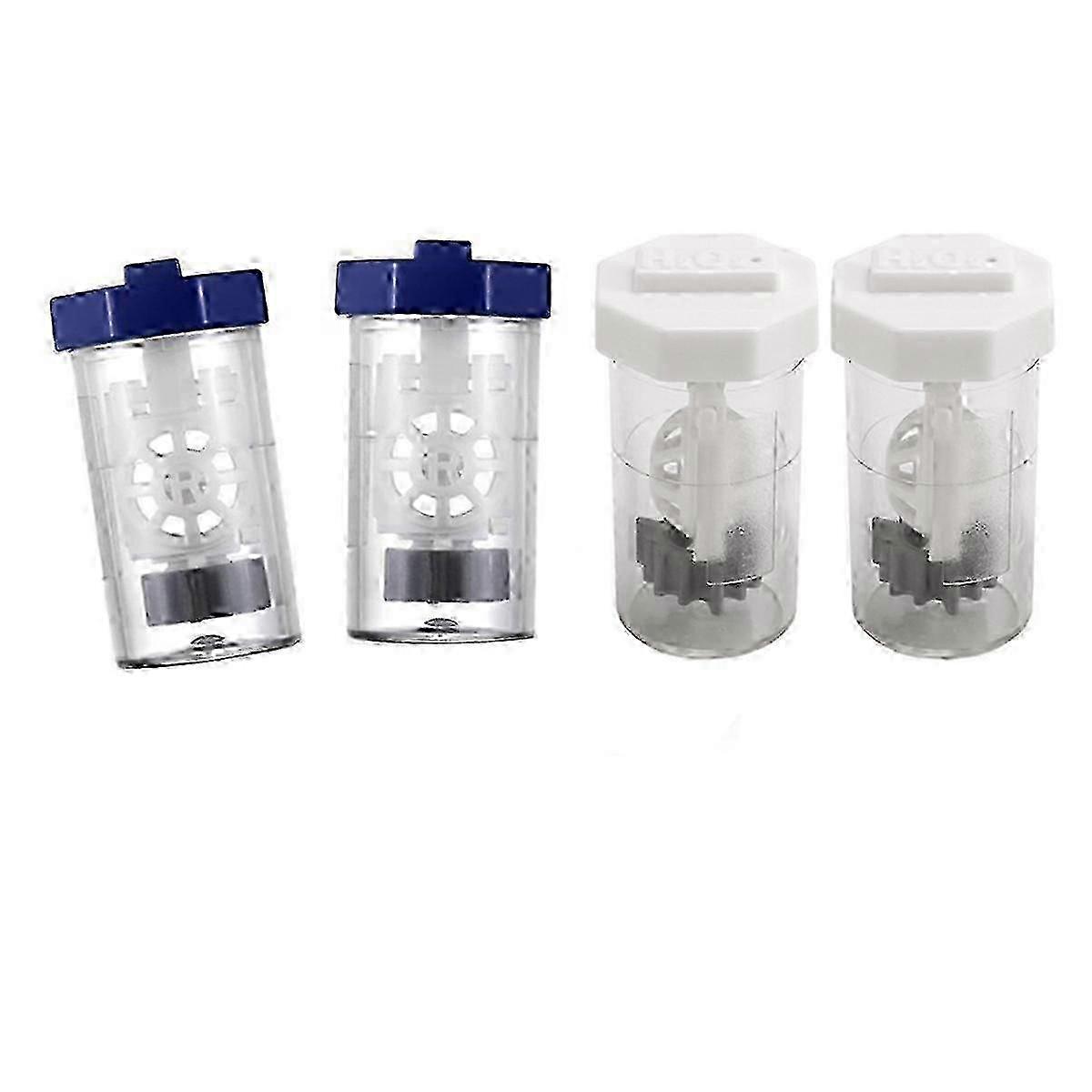 4PCS Hydrogen Peroxide Contact Lens Cleaner Case with Storage Solution