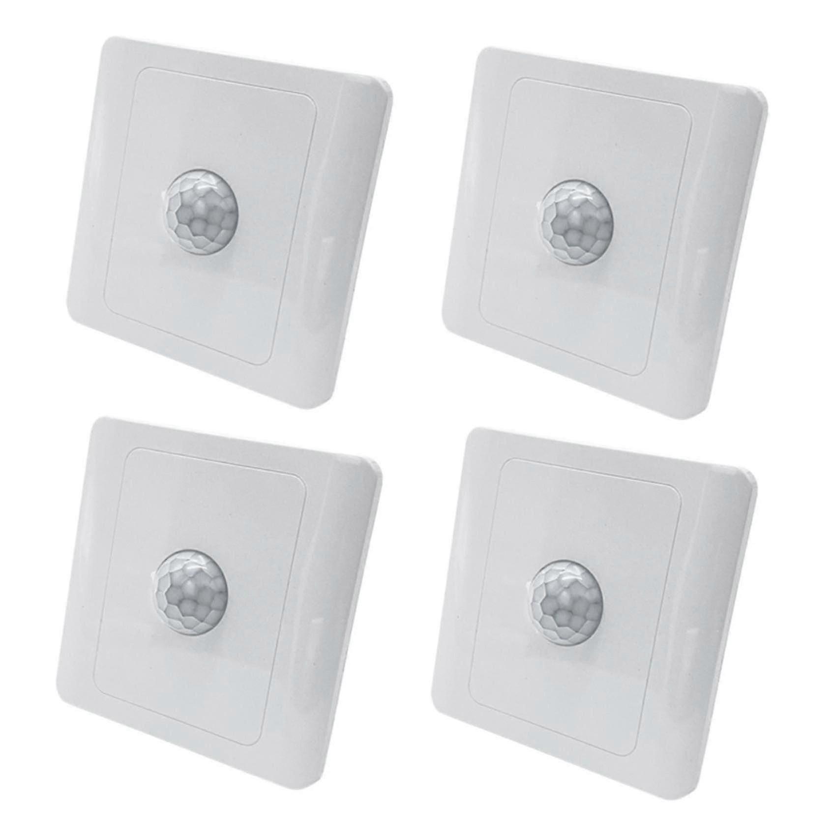 4 Pack PIR Motion Sensor Switch Auto Control Compatible with LED Lights 220V Smart Body Induction
