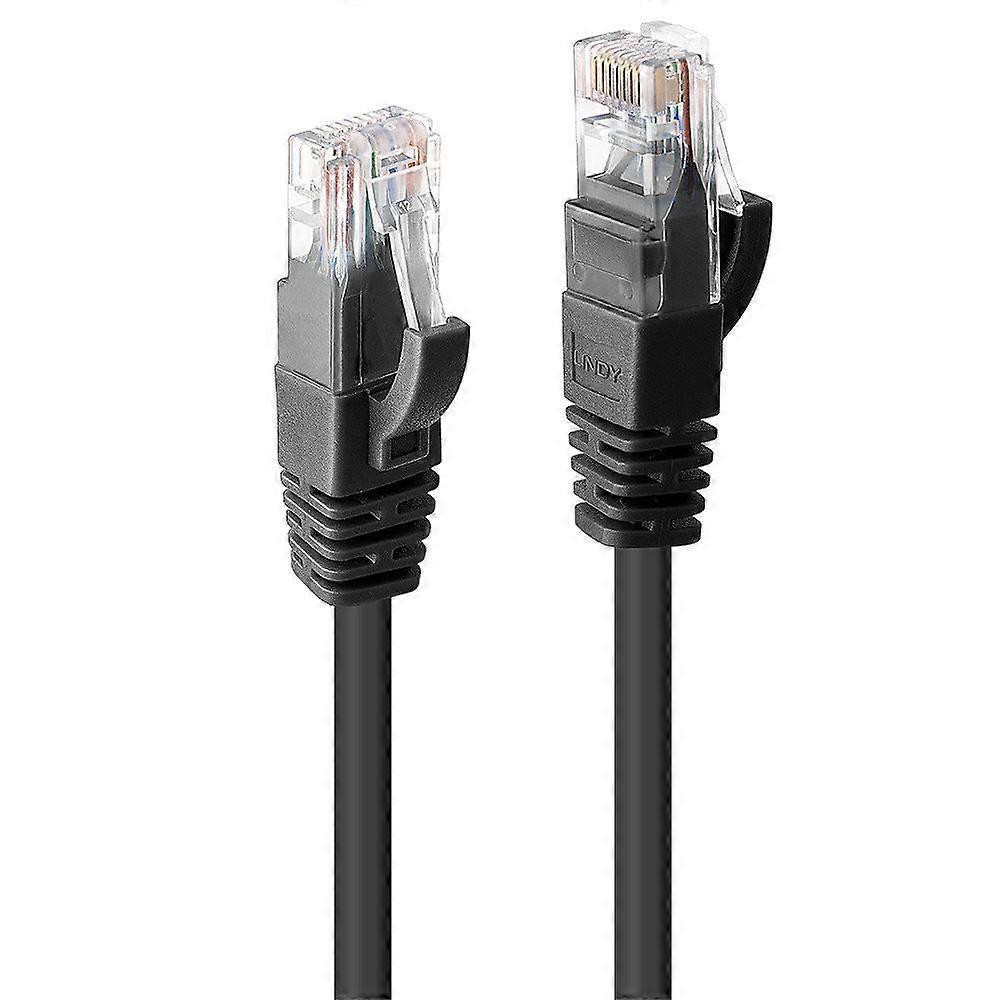 Lindy 2m Cat.6 U/UTP Network Cable Black
