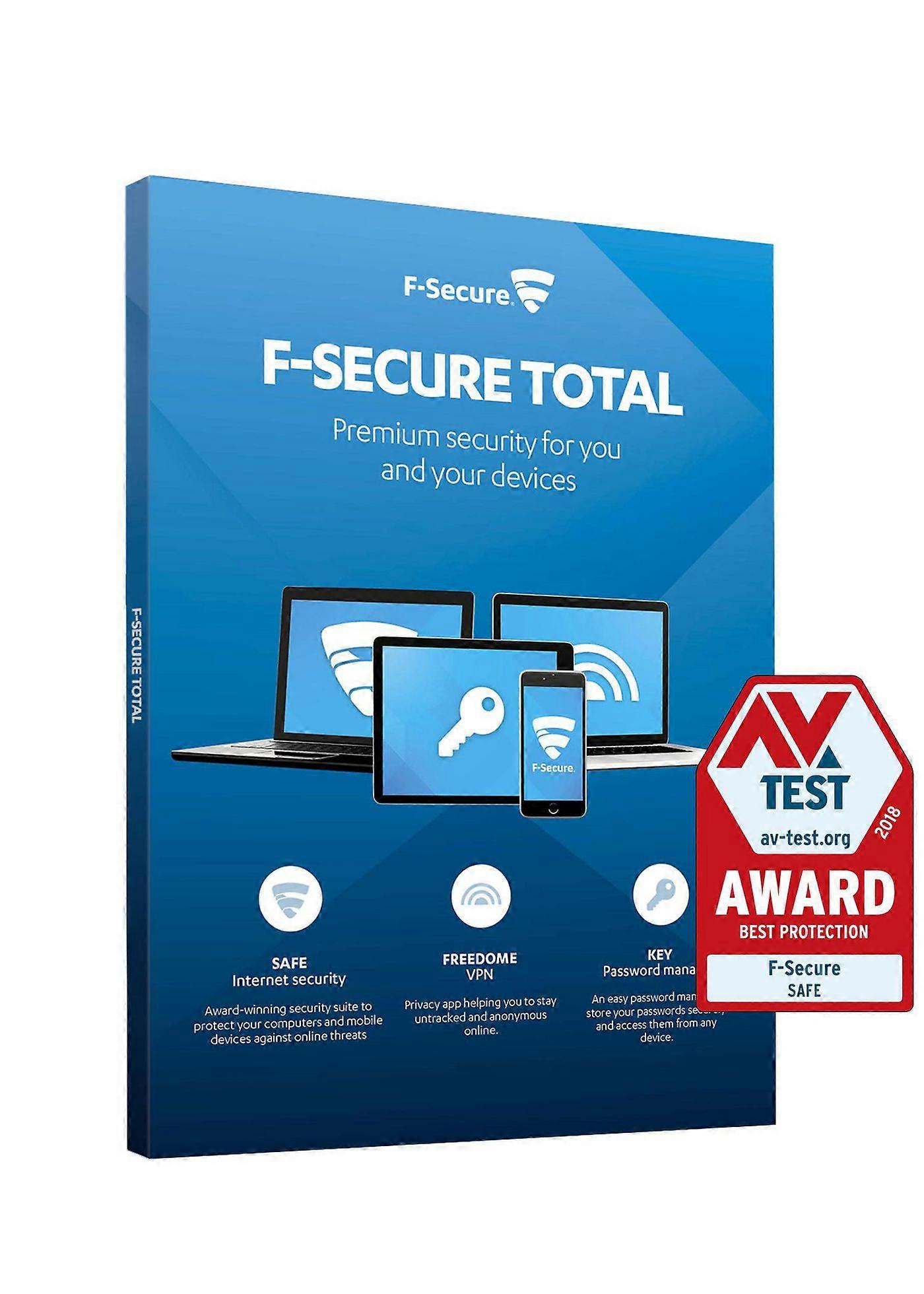 F-Secure Digital Key Total Security and Privacy 2 Y 5 Dev