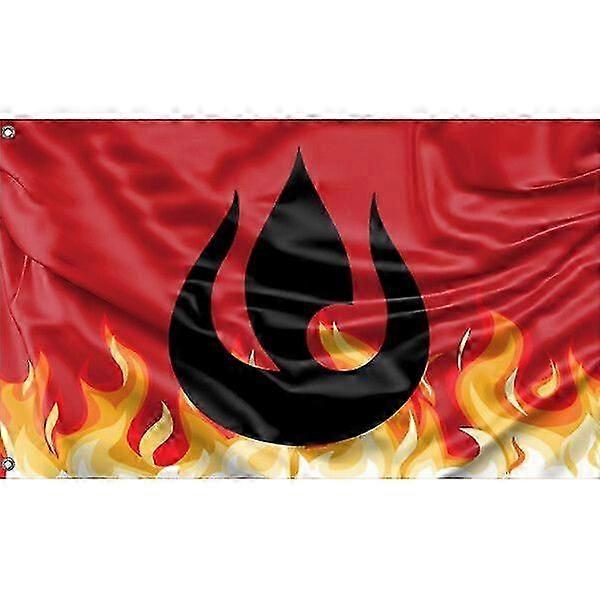 Avatar Inspired Fire Nation Flag Pattern 445