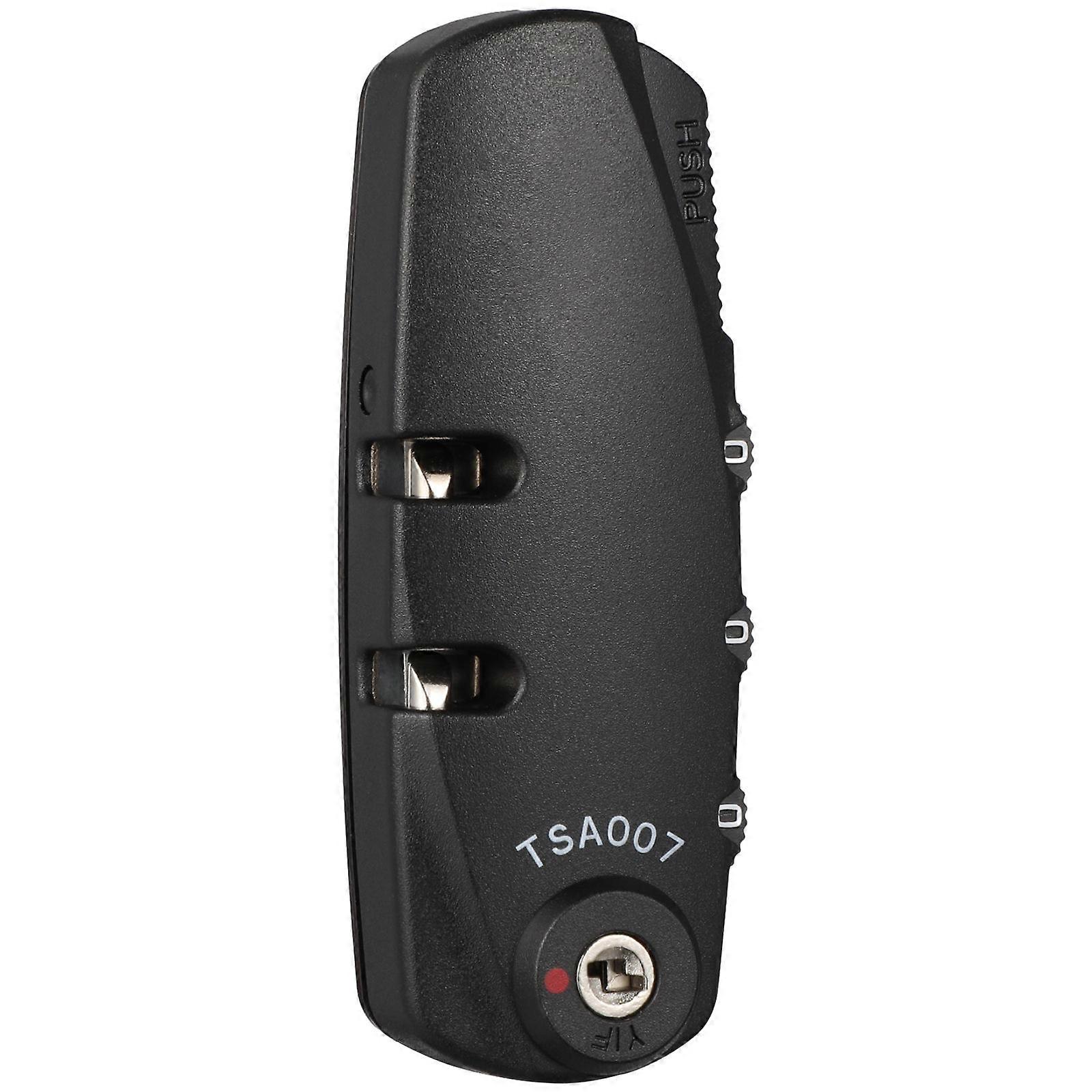 Portable TSA Customs Code Lock 3 Digit Combination Password Lock Padlock (Black)