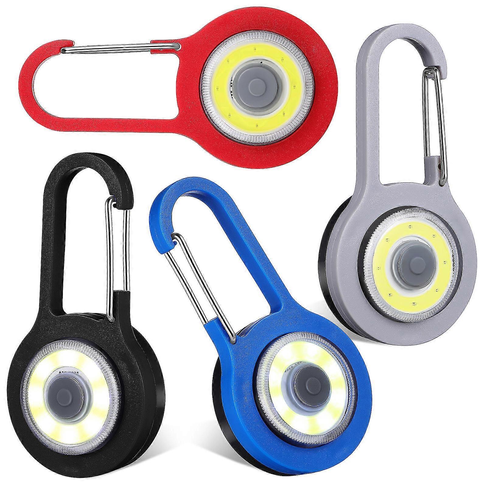 4 Pcs Mini Flashlights Mini Keychain Flashlight Mini Outdoor Camping Light Multi-functional Light