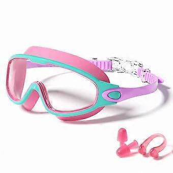 Schwimmbrille für Kinder, HD-Schwimmbrille mit Antibeschlag-Technologie, weitem Sichtfeld, wasserdicht und mit UV-Schutz für Jungen und Mädchen im Alter von 3-14 Jahren